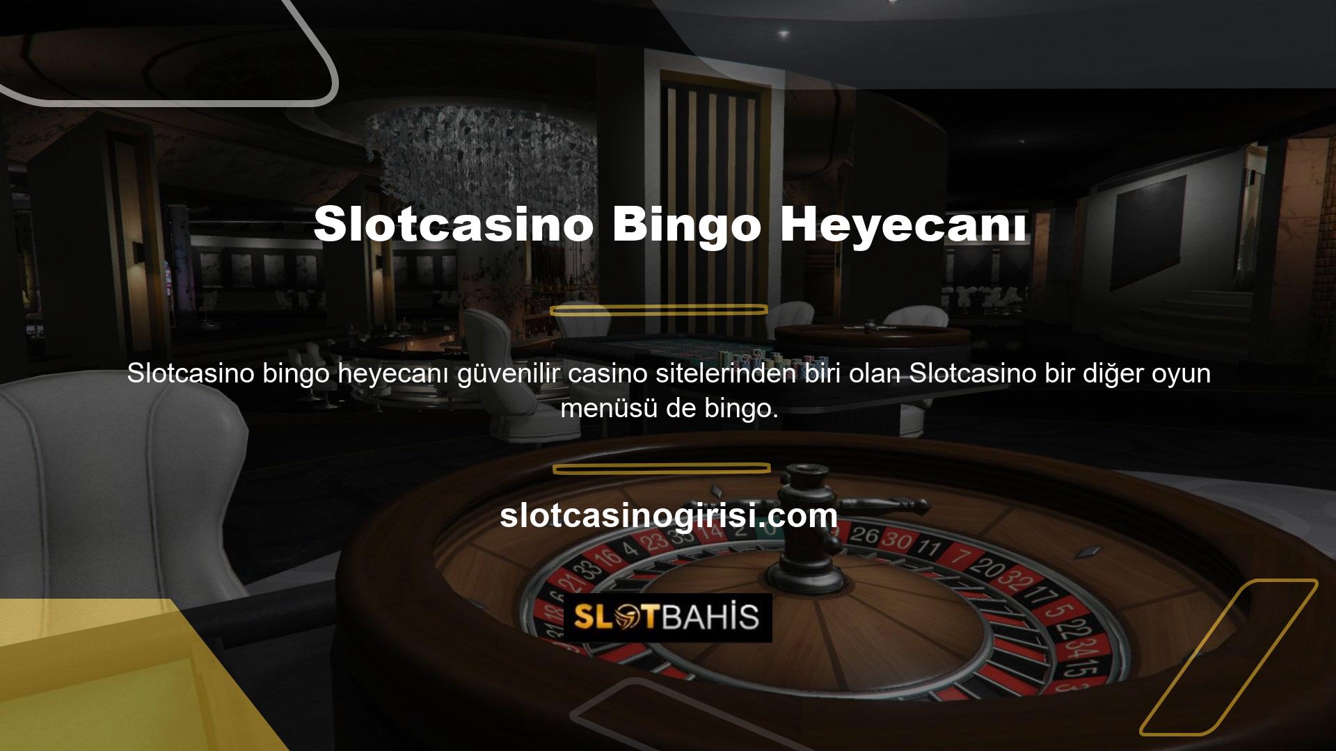 Bahis/casino siteleri bingo tutkunları için büyük bir heyecan kaynağıdır