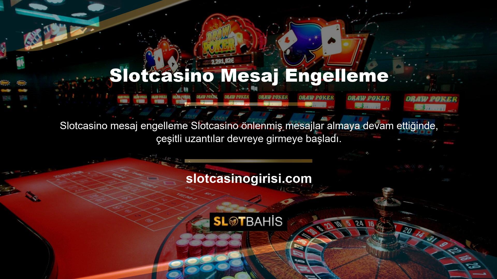 Öte yandan, Slotcasino adı çeşitli sayılarla eş anlamlı hale geldi